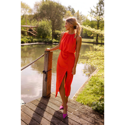 Kristiane - Elegant Og Stilfuld Lang Sommerkjole