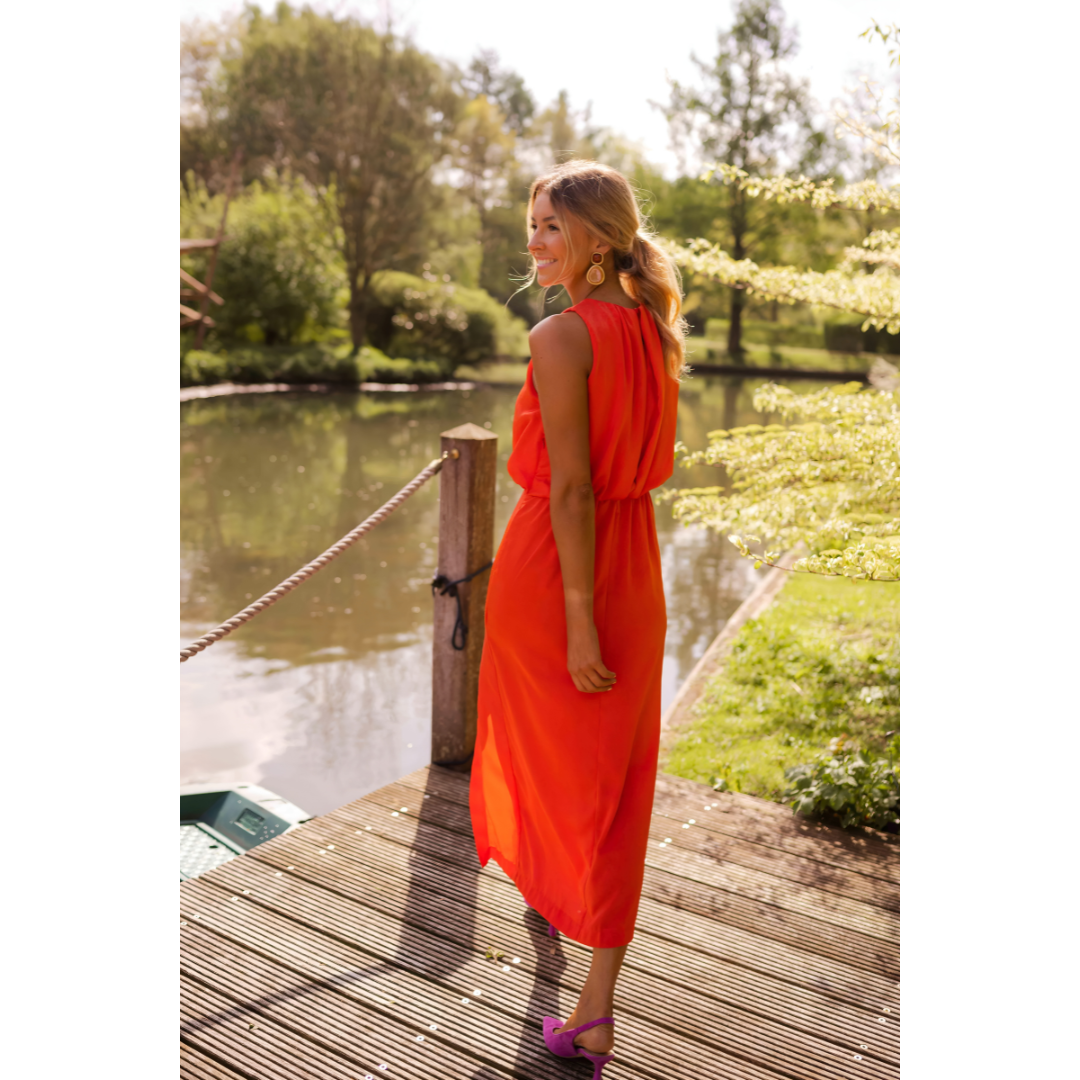 Kristiane - Elegant Og Stilfuld Lang Sommerkjole