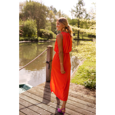Kristiane - Elegant Og Stilfuld Lang Sommerkjole