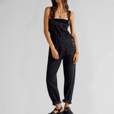 Deniva | Bekväm denim jumpsuit med urban känsla och feminin passform