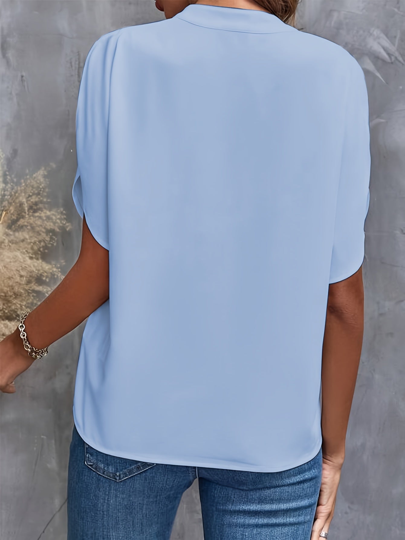 Beth - Bluse med flade ærmer