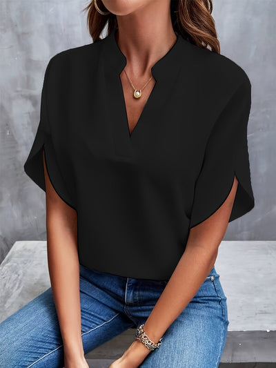 Beth - Bluse med flade ærmer