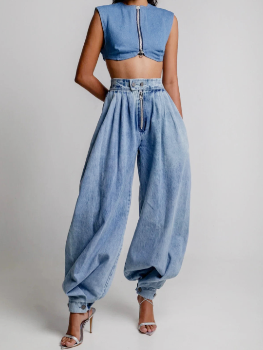 Celesta - Høj Talje Balloon Jeans
