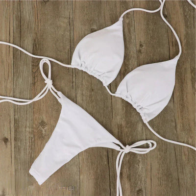 Glowkini - Solbrun uden bikinilinjer