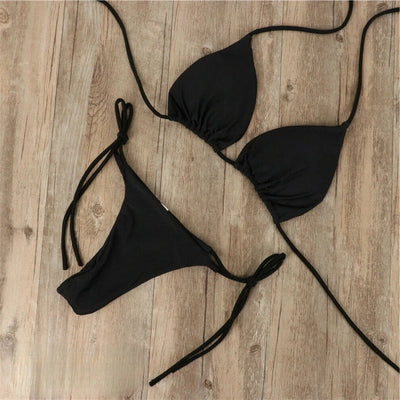 Glowkini - Solbrun uden bikinilinjer