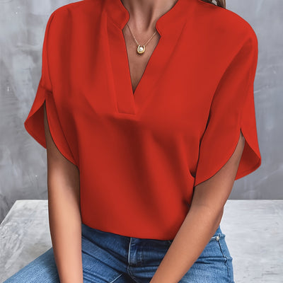 Beth - Bluse med flade ærmer
